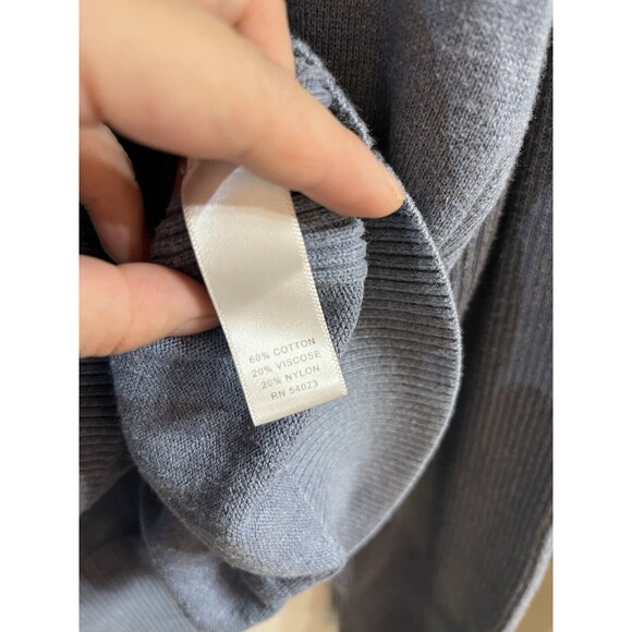 Banana Republic Men’s Long Sleeve Polo Sweater Knit Cotton Blue Size XL - Picture 4 of 6